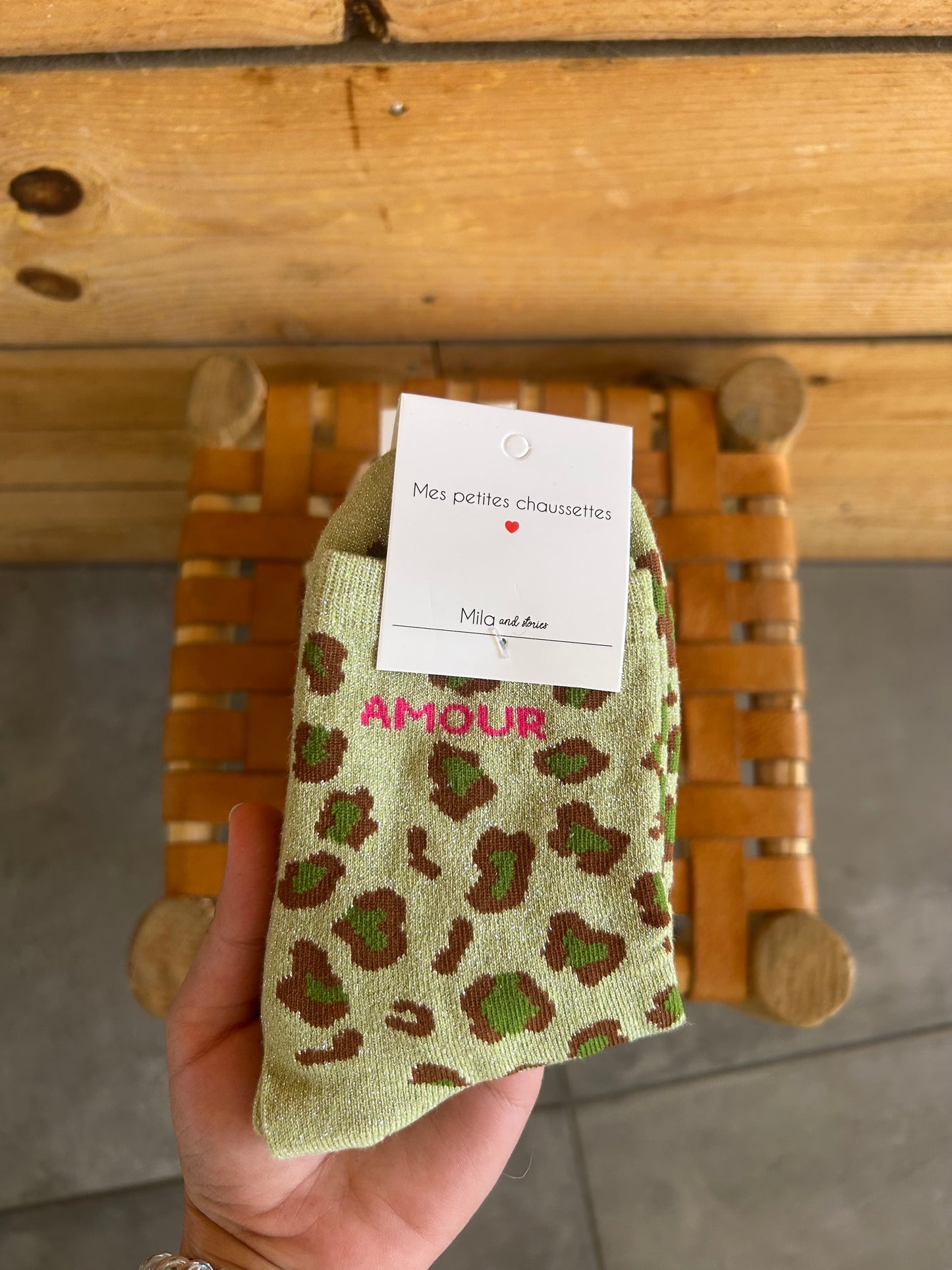 Chaussettes AMOUR léopard