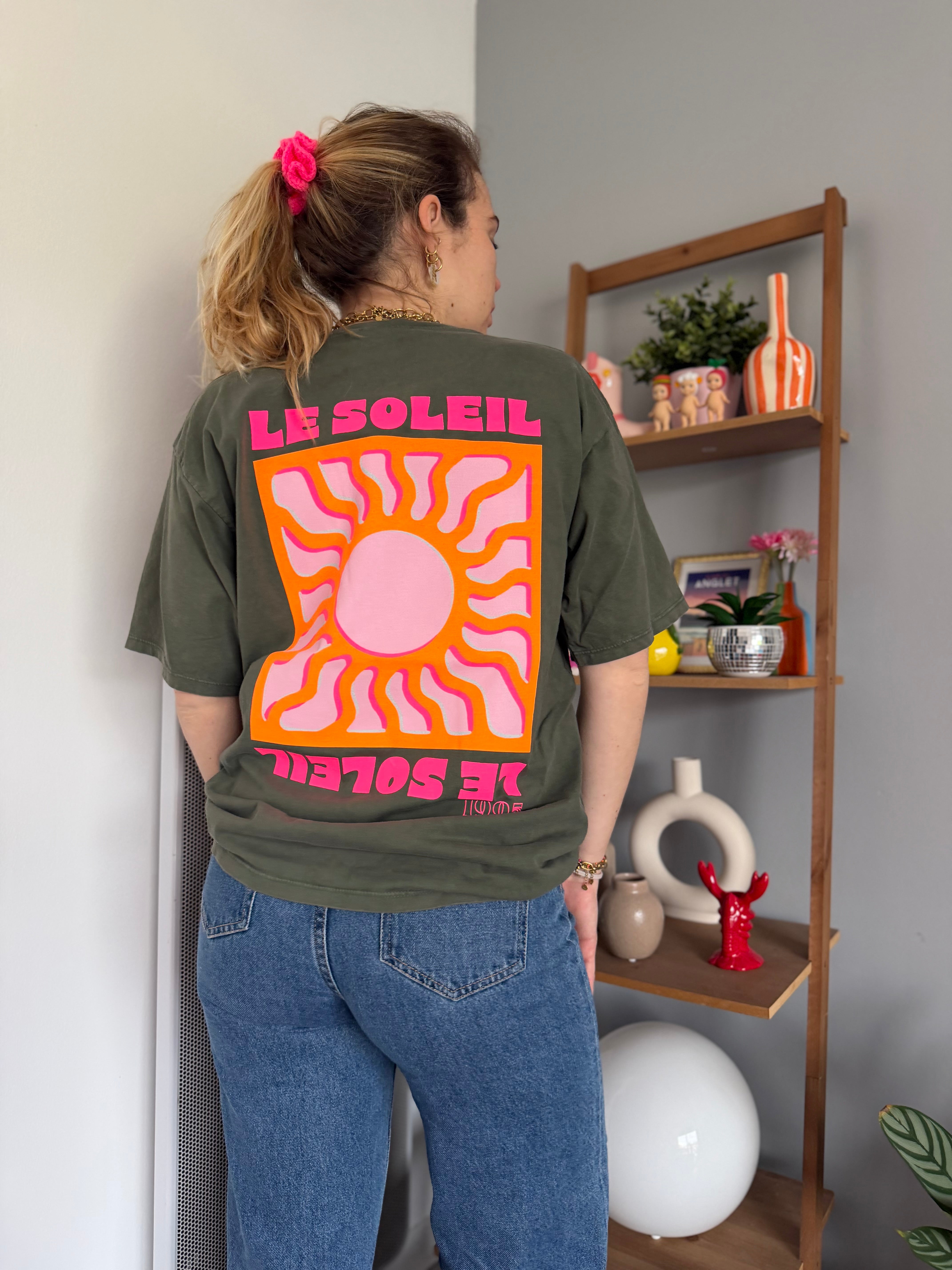T-shirt SOLEIL (NEW FLUO) Kaki