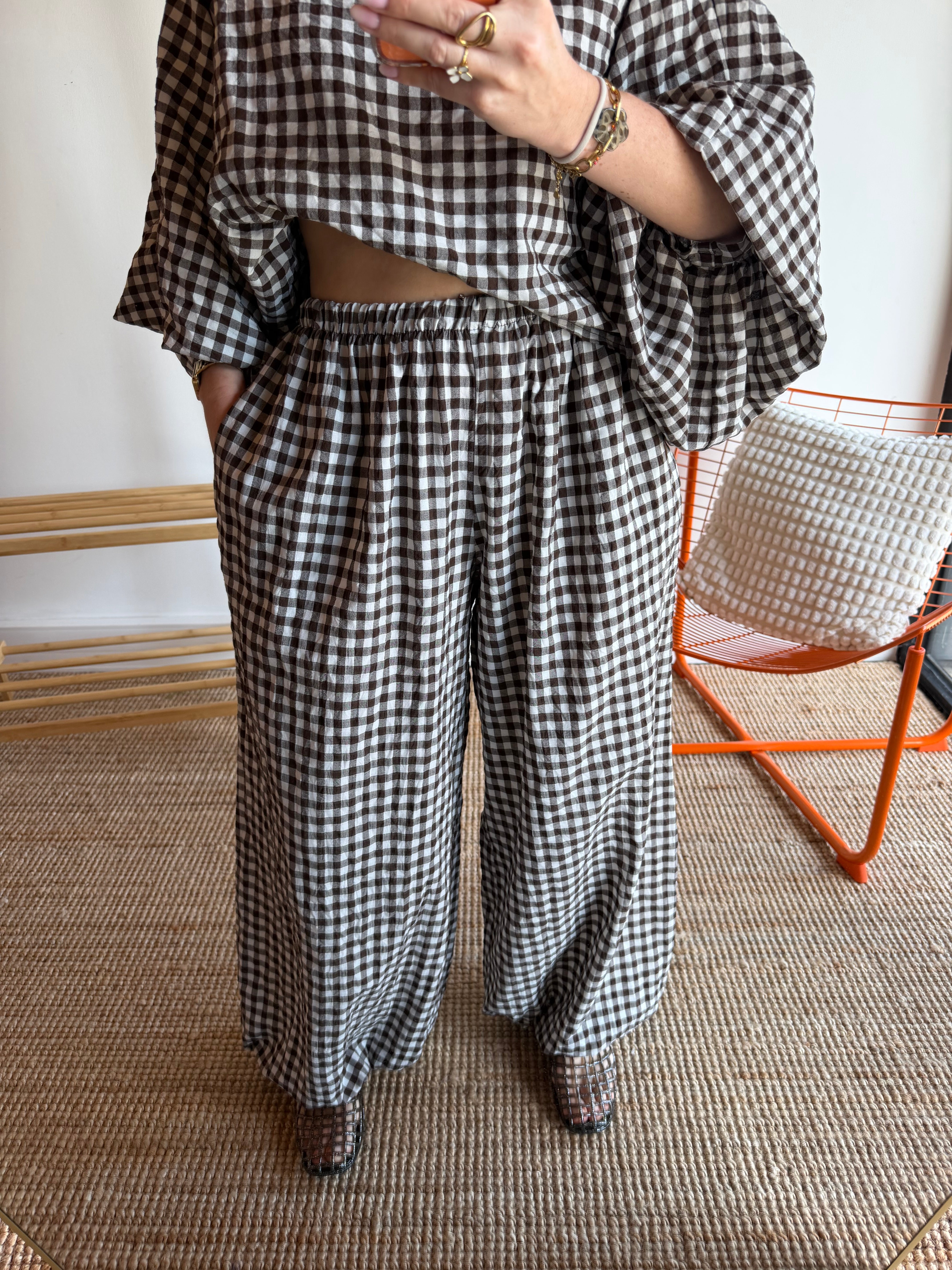 Pantalon DIANE Chocolat