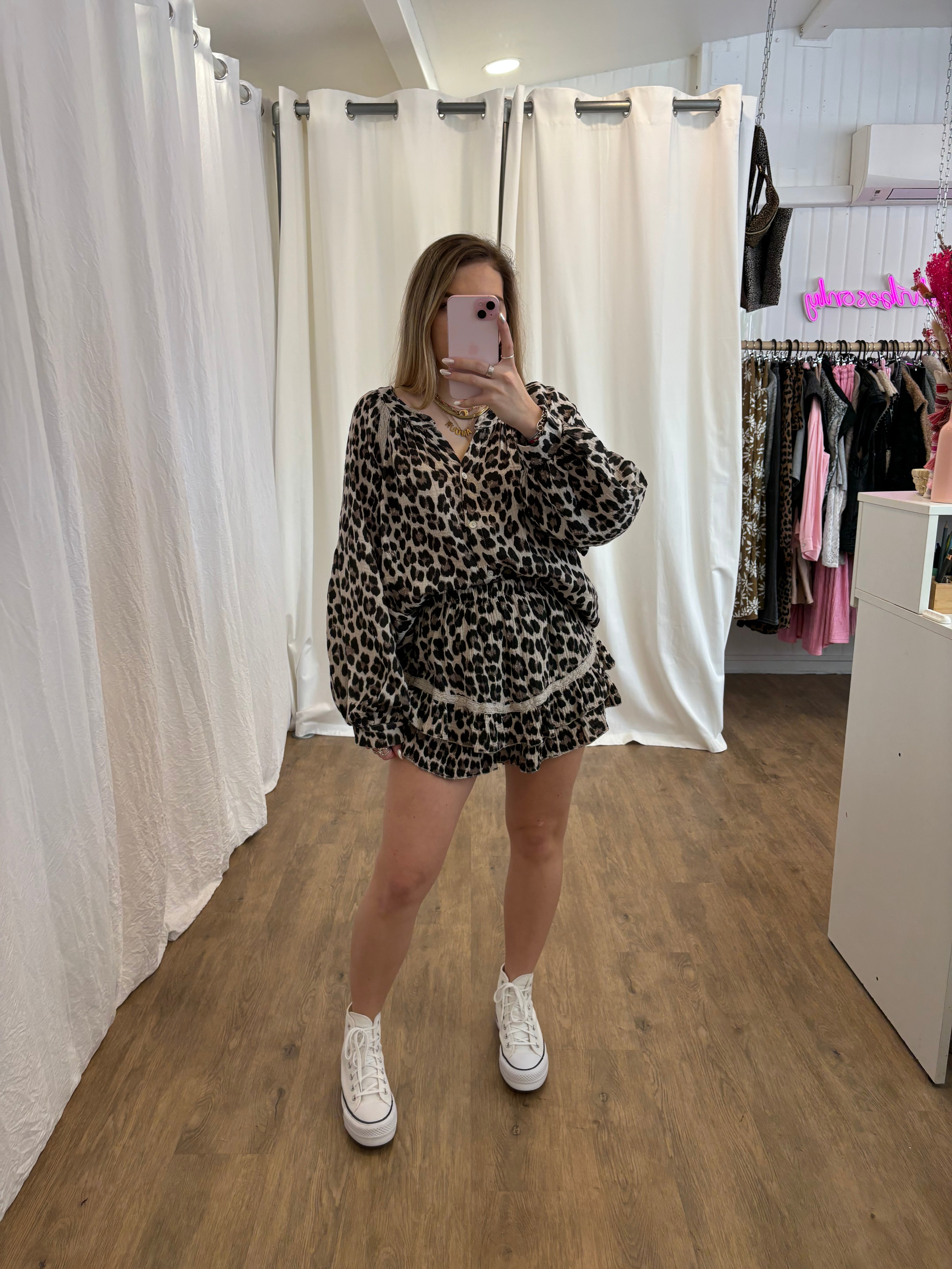 Blouse LYA Léopard Beige