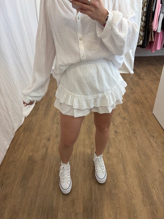 Short LYA Blanc