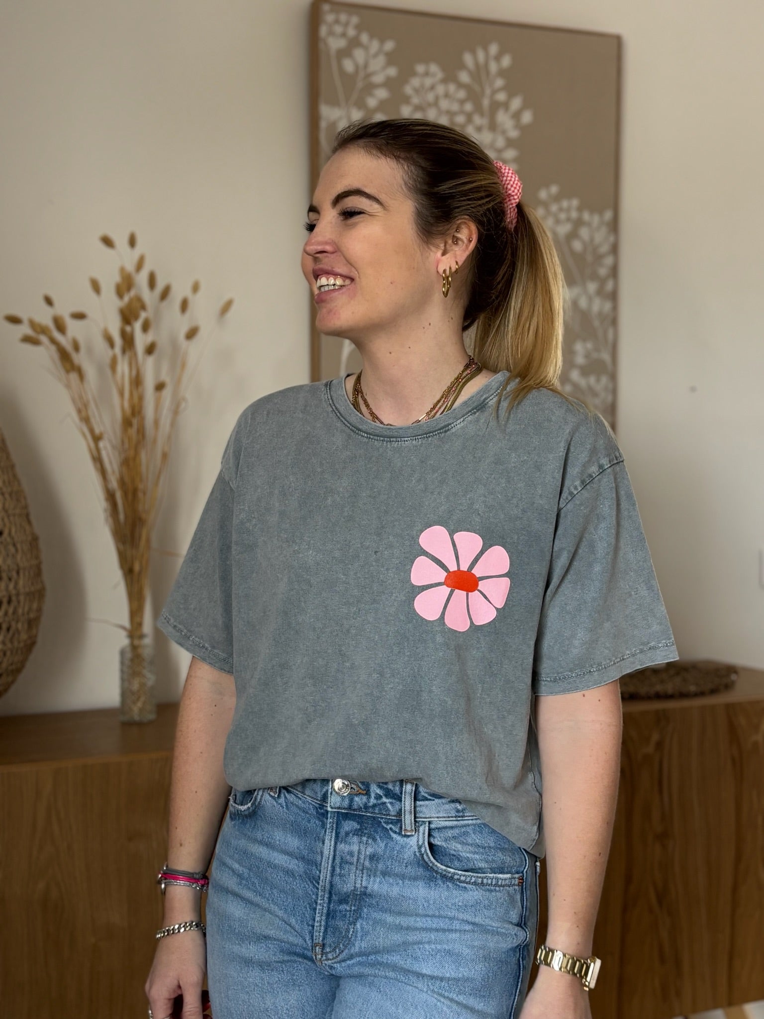 T-shirt MADE FOR MORE Gris ••