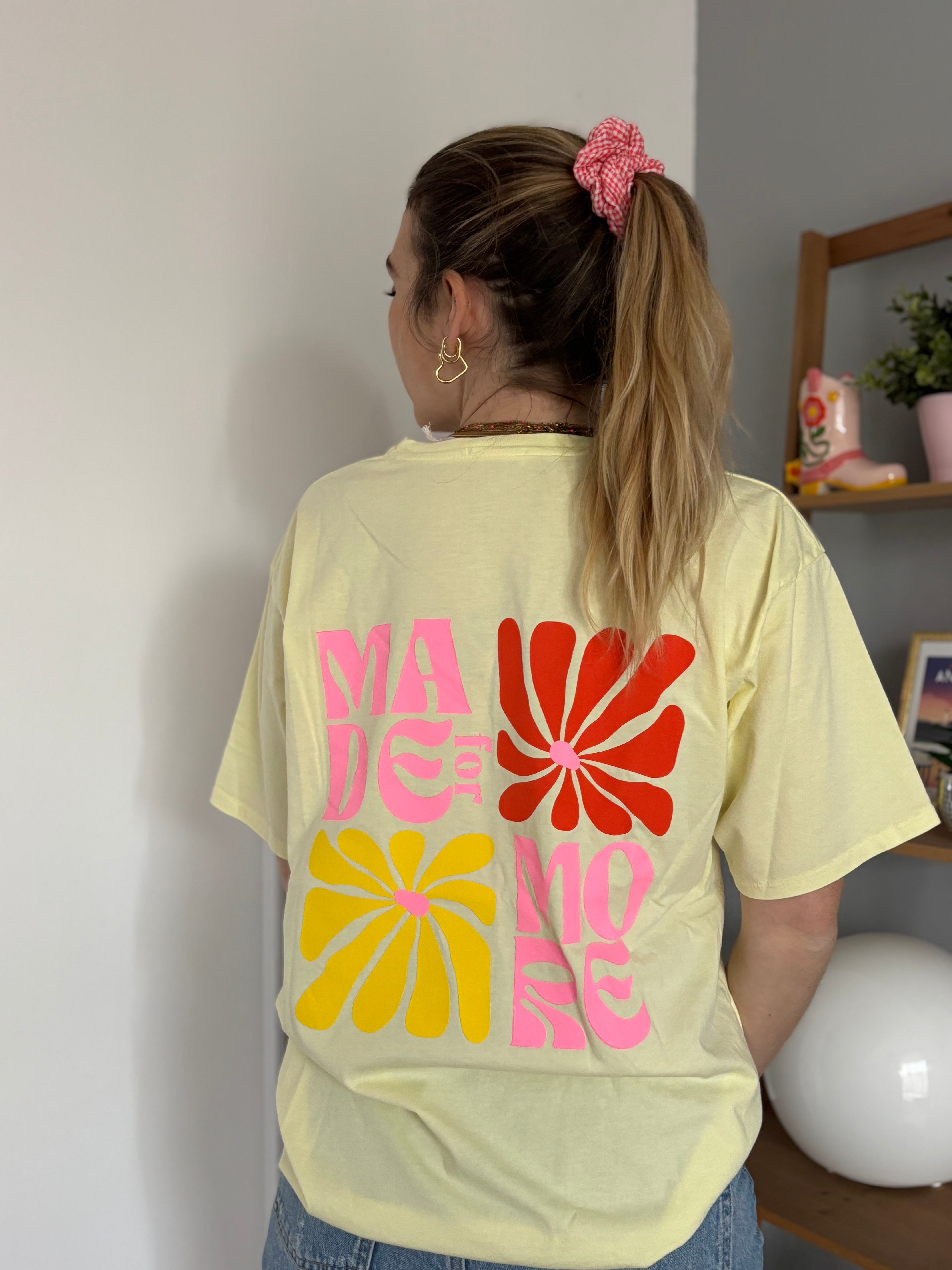 T-shirt MADE FOR MORE Jaune ••