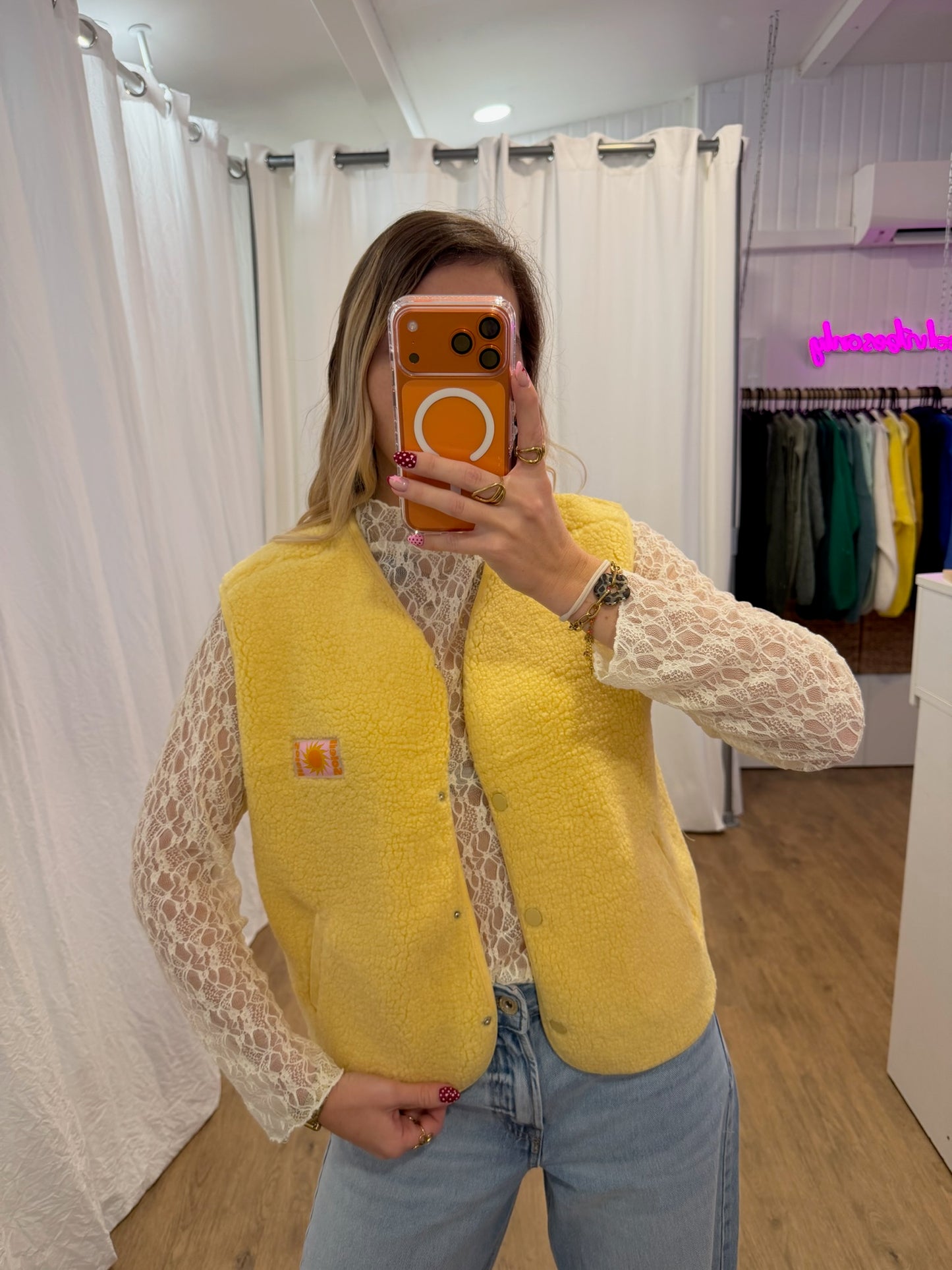 Gilet sans manches ANNA Jaune