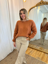 51 - Gilet LOU - Marron / Orangé 🧡