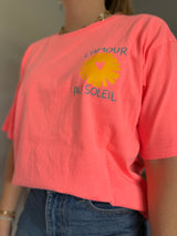 T-shirt AMOUR AU SOLEIL Corail