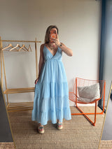 Robe LOUISA Bleu ciel