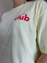 T-shirt CAFÉ CLUB Jaune