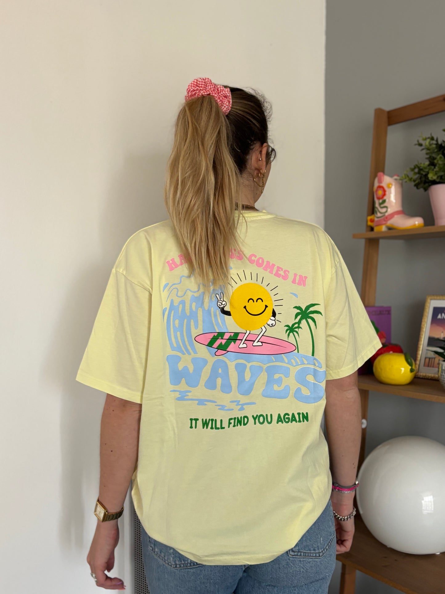T-shirt WAVES Jaune