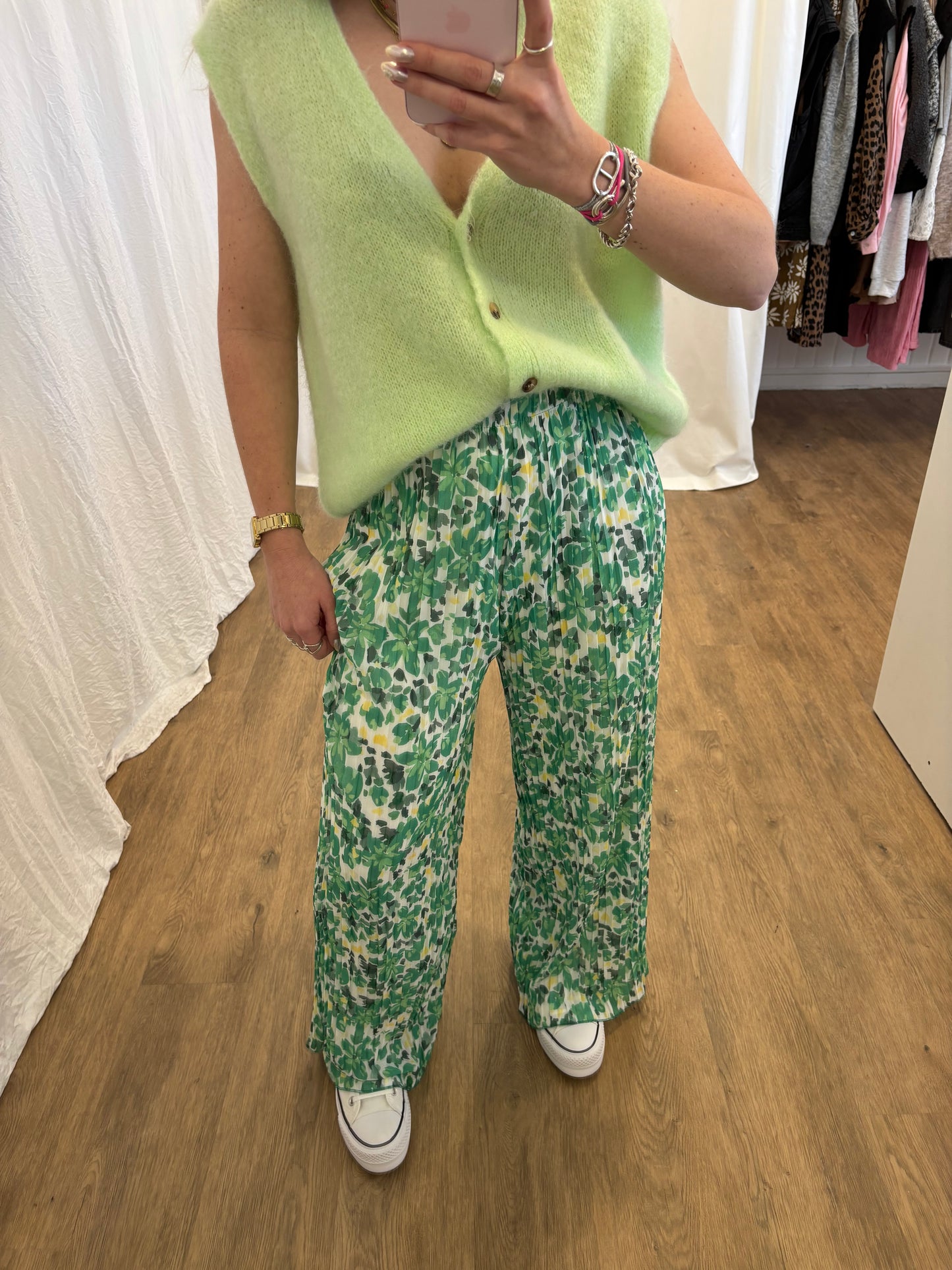 6 - Pantalon plissé BILI Vert