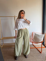 Pantalon DIANE Vert anis