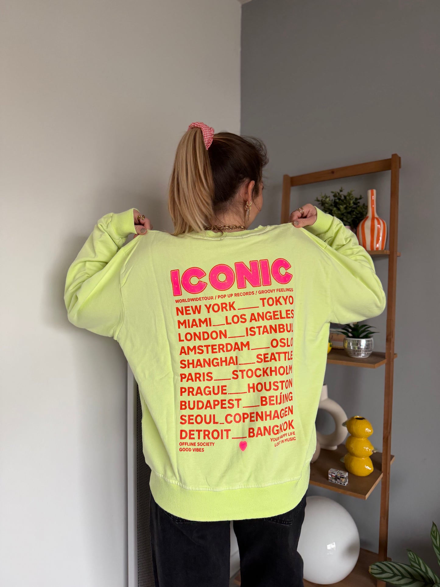 Sweat ICONIC Vert anis