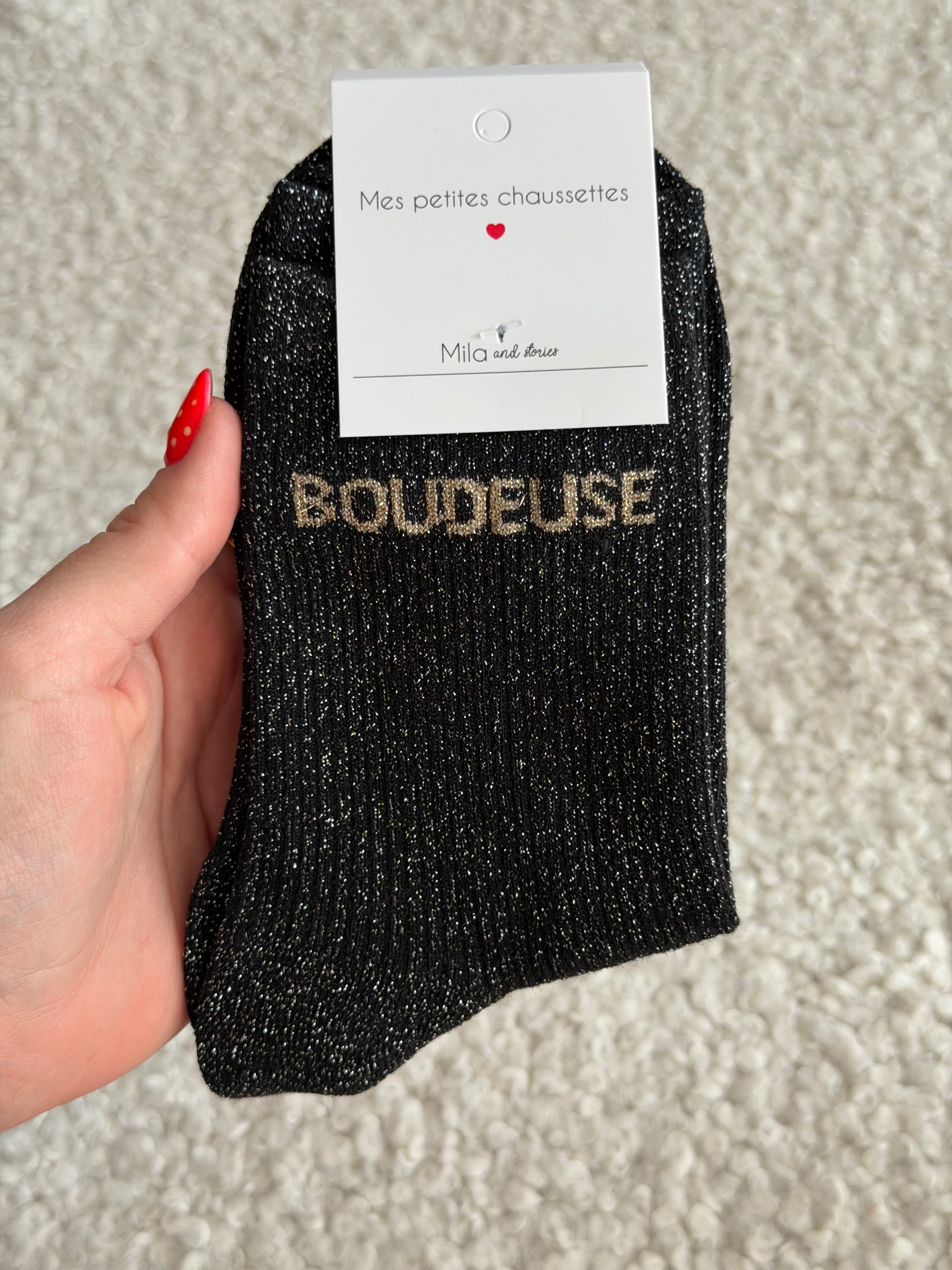 Chaussettes montantes BOUDEUSE