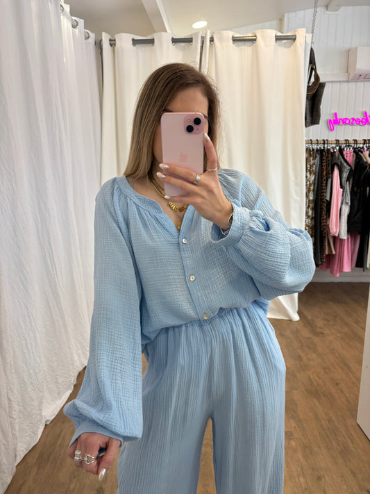 Blouse LYA Bleu ciel