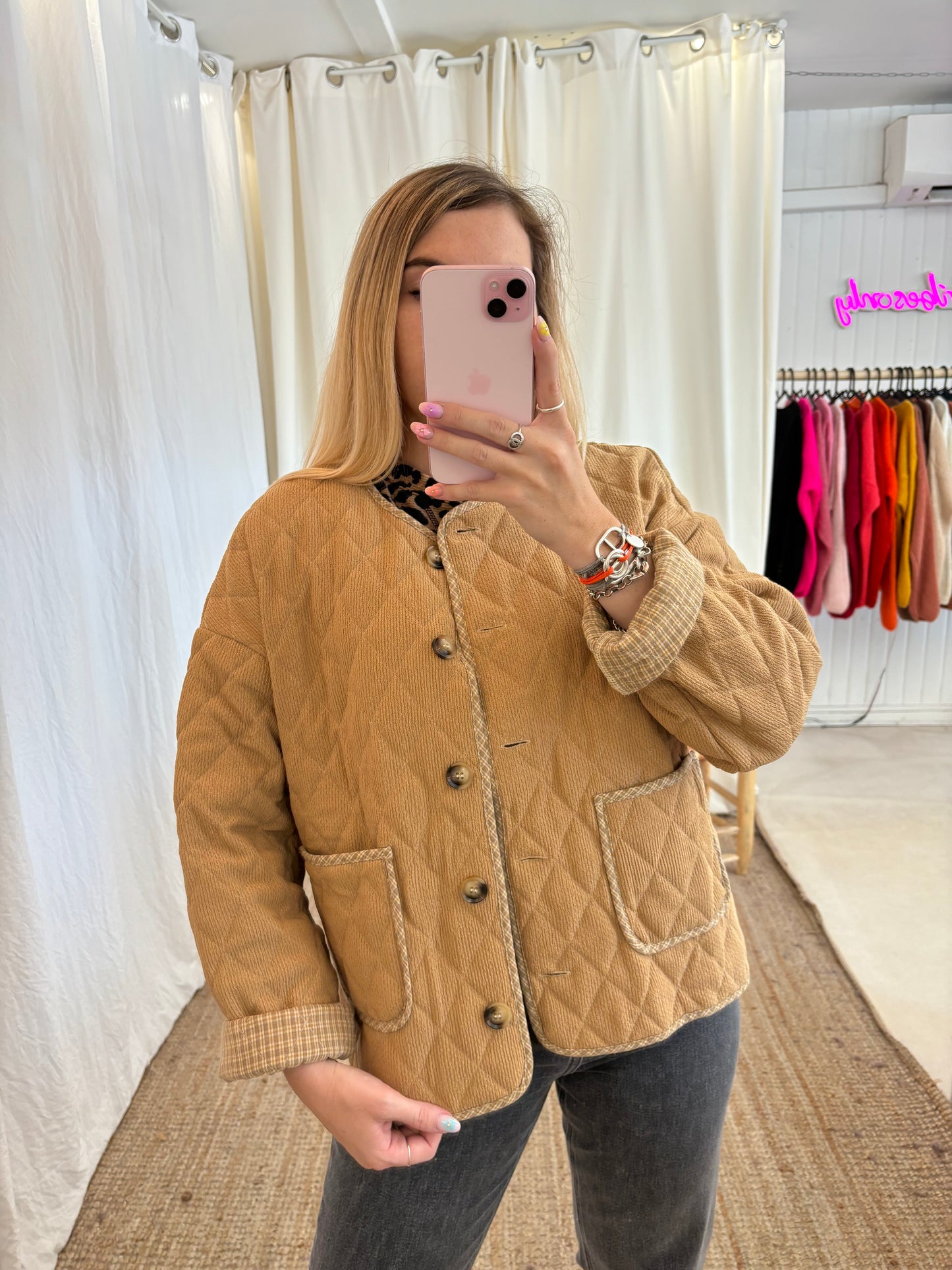 Veste matelassée SUZETTE Camel