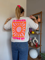 T-shirt SOLEIL (NEW FLUO) Blanc