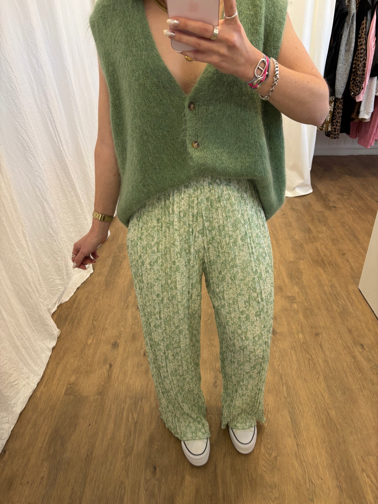 4 - Pantalon plissé BILI Vert