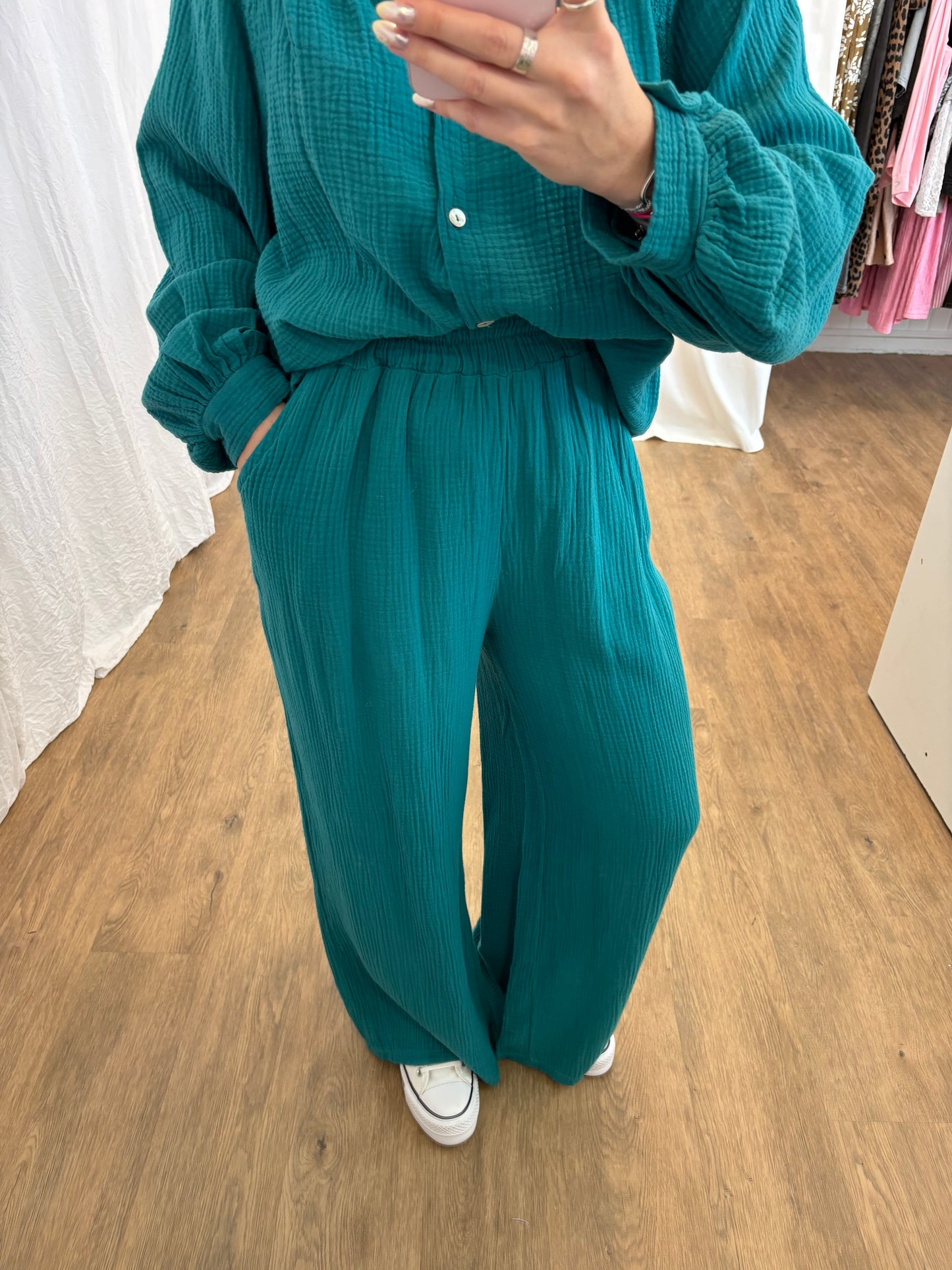 Pantalon LYA Bleu canard