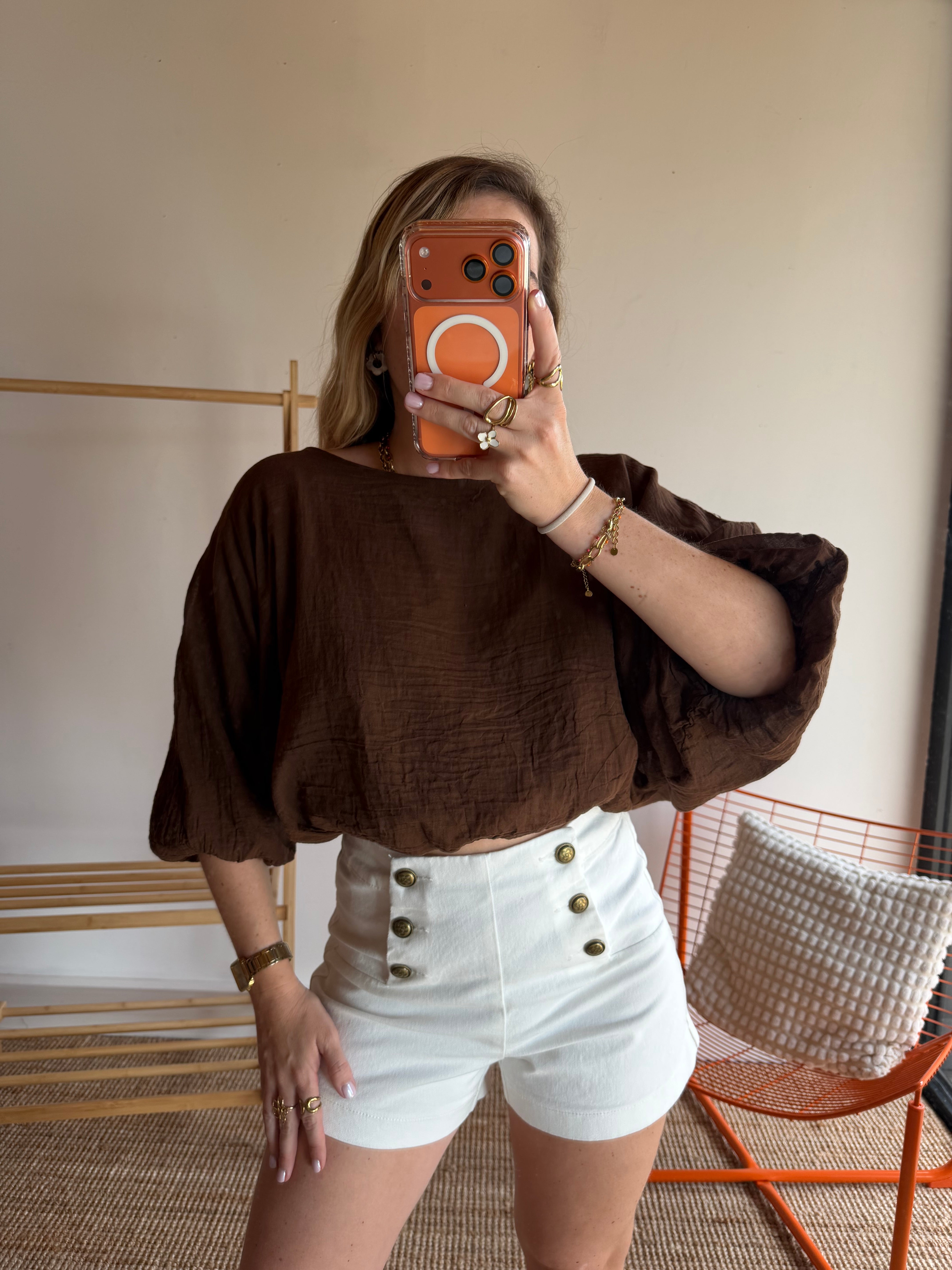 Blouse LISA Chocolat