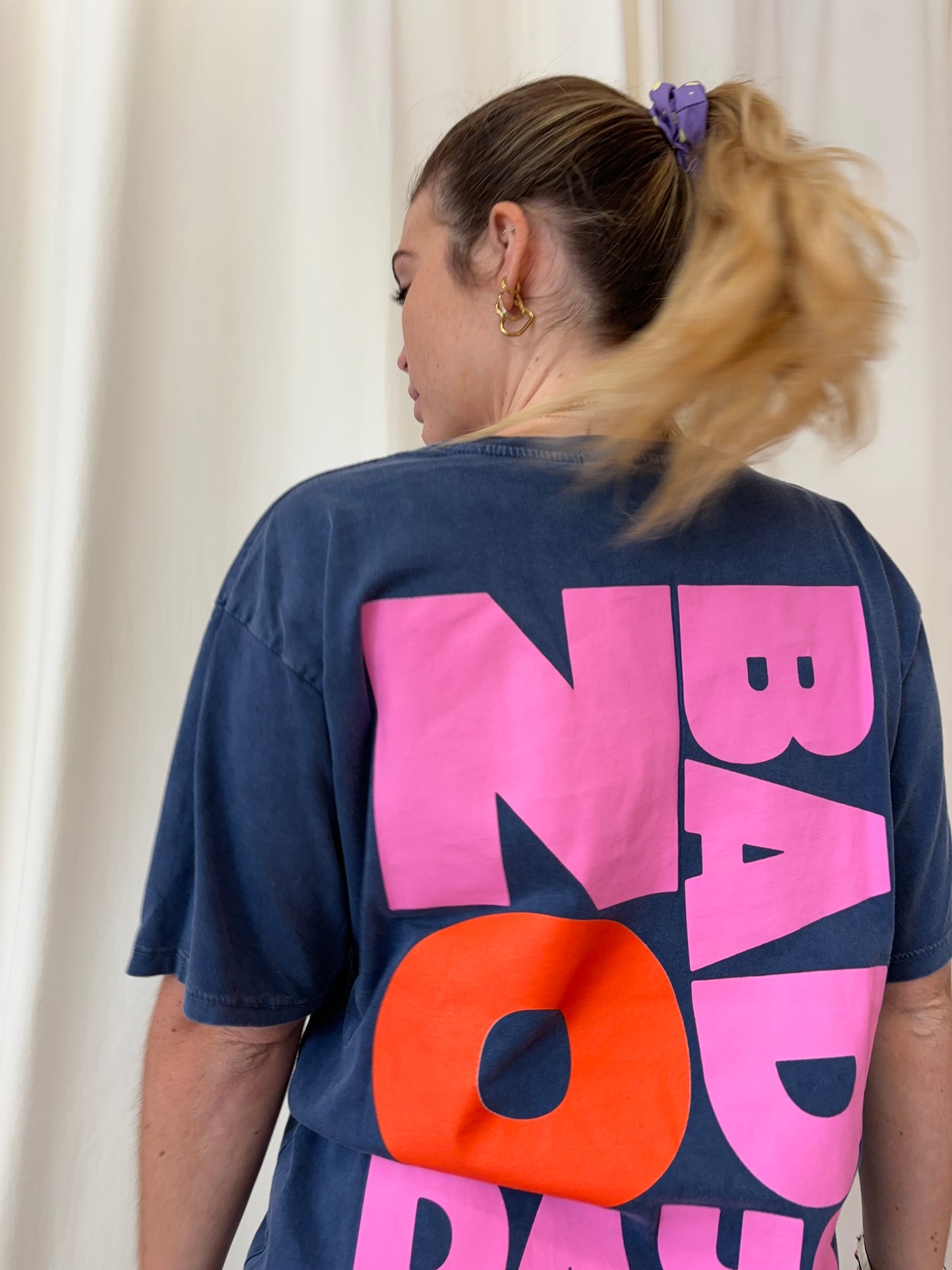 T-shirt NO BAD DAYS Bleu marine