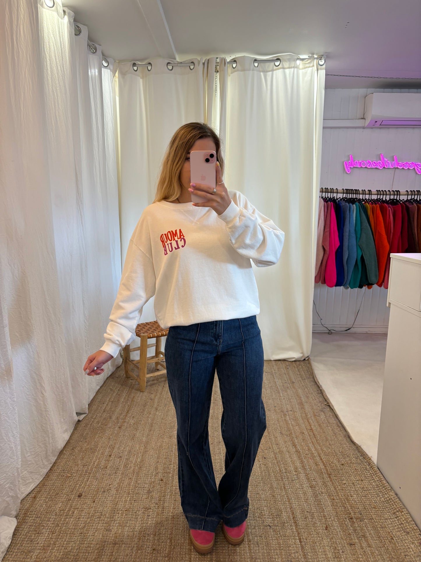 Sweat AMOUR CLUB Blanc