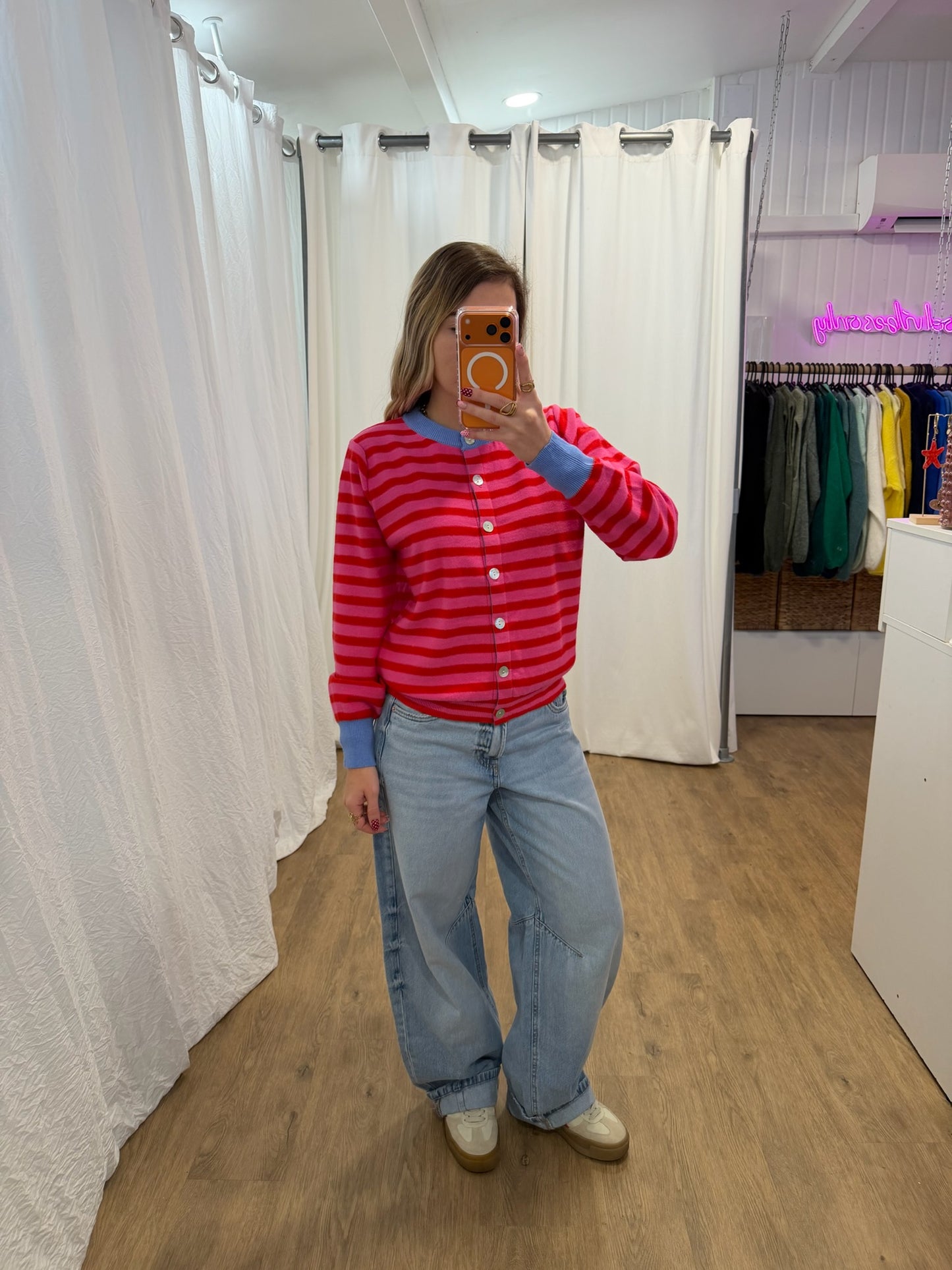 Gilet GIGI Rose/Rouge/Bleu