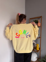 Sweat ICONIC Jaune + Jaune + Multicolore