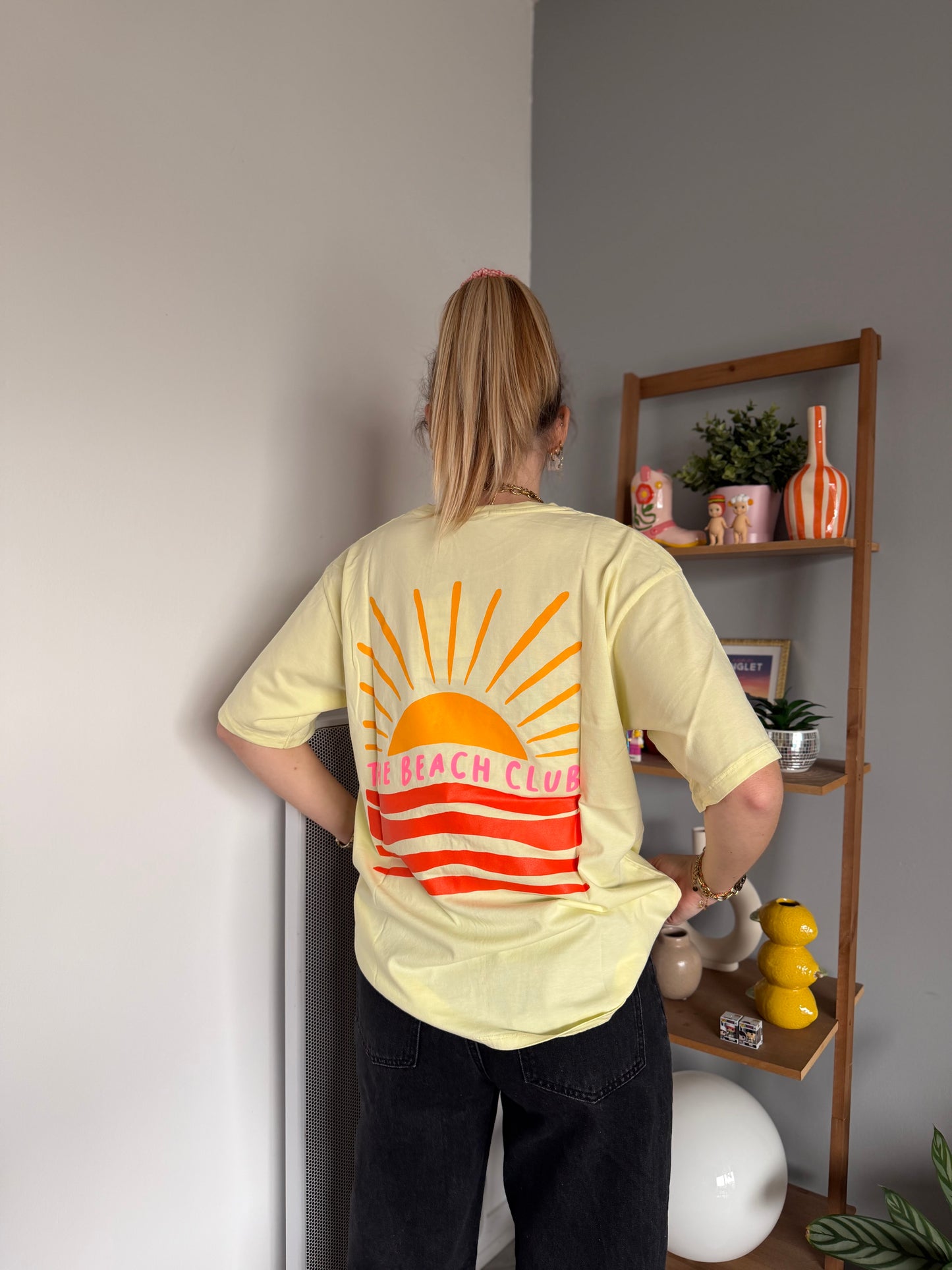 T-shirt THE BEACH CLUB Jaune