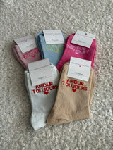 Chaussettes montantes AMOUR TOUJOURS