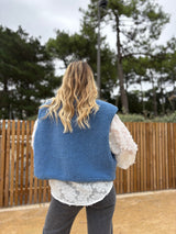 Veste sans manches ABY Bleu jean