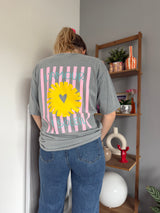 T-shirt AMOUR AU SOLEIL Gris