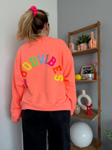 Sweat GOOD VIBES Corail