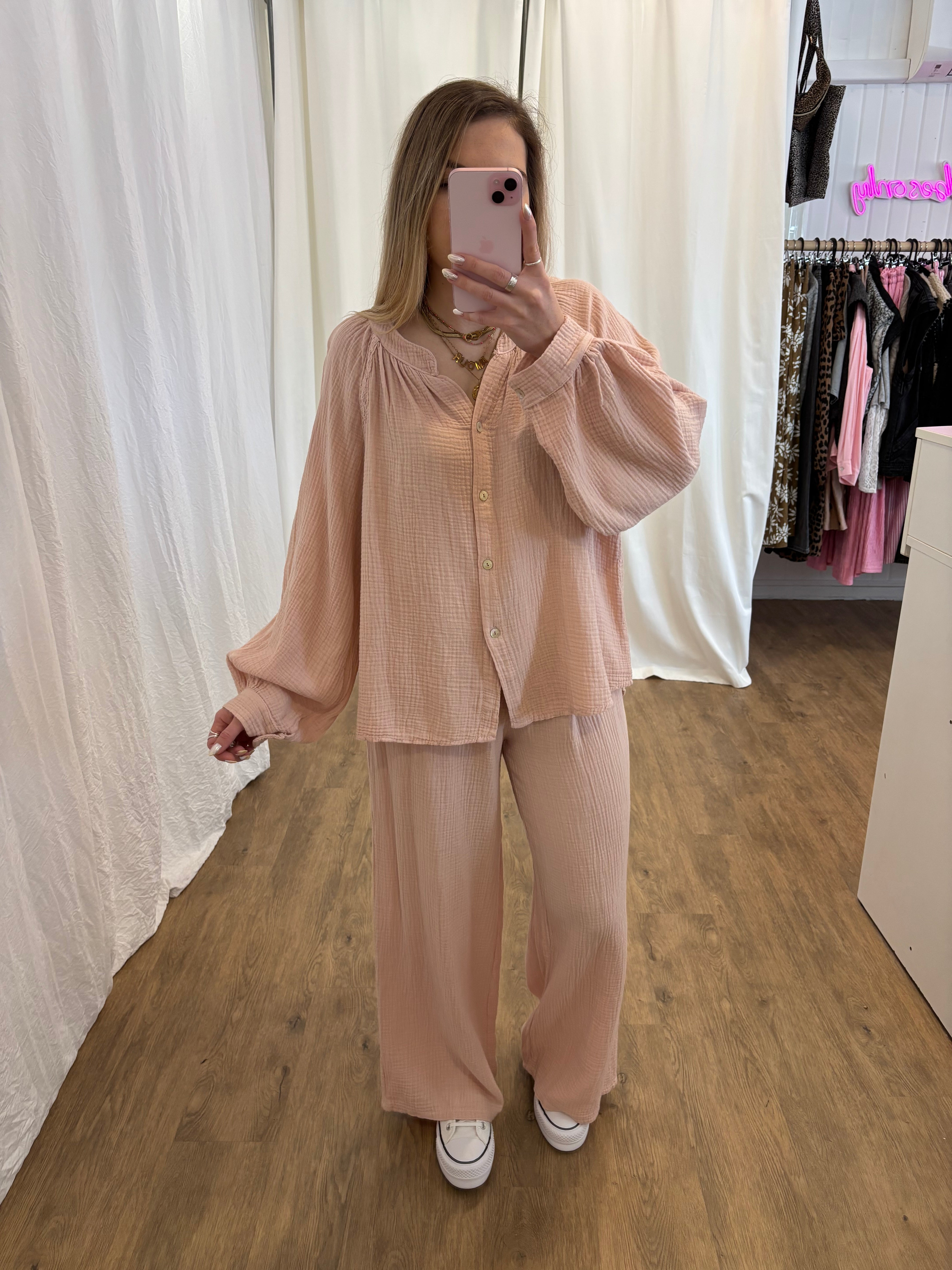 Pantalon LYA Rose clair
