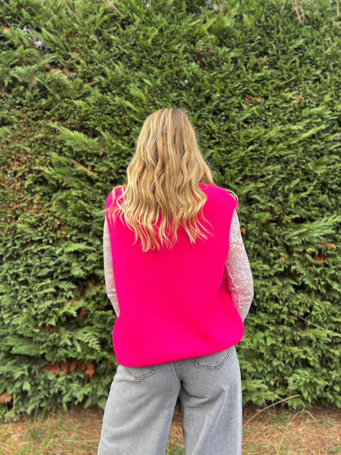 12 - Gilet TOM - Rose fluo