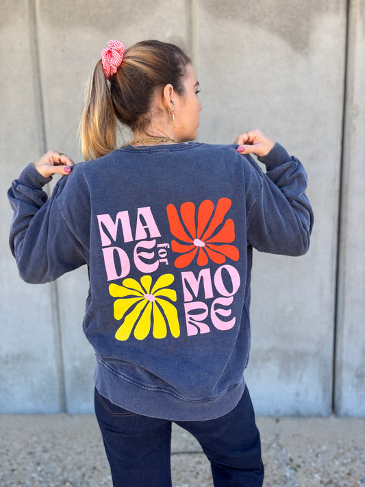 Sweat MADE FOR MORE Bleu marine