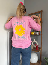 T-shirt AMOUR AU SOLEIL Rose