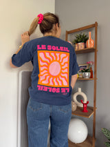 T-shirt SOLEIL Bleu Marine (NEW FLUO)