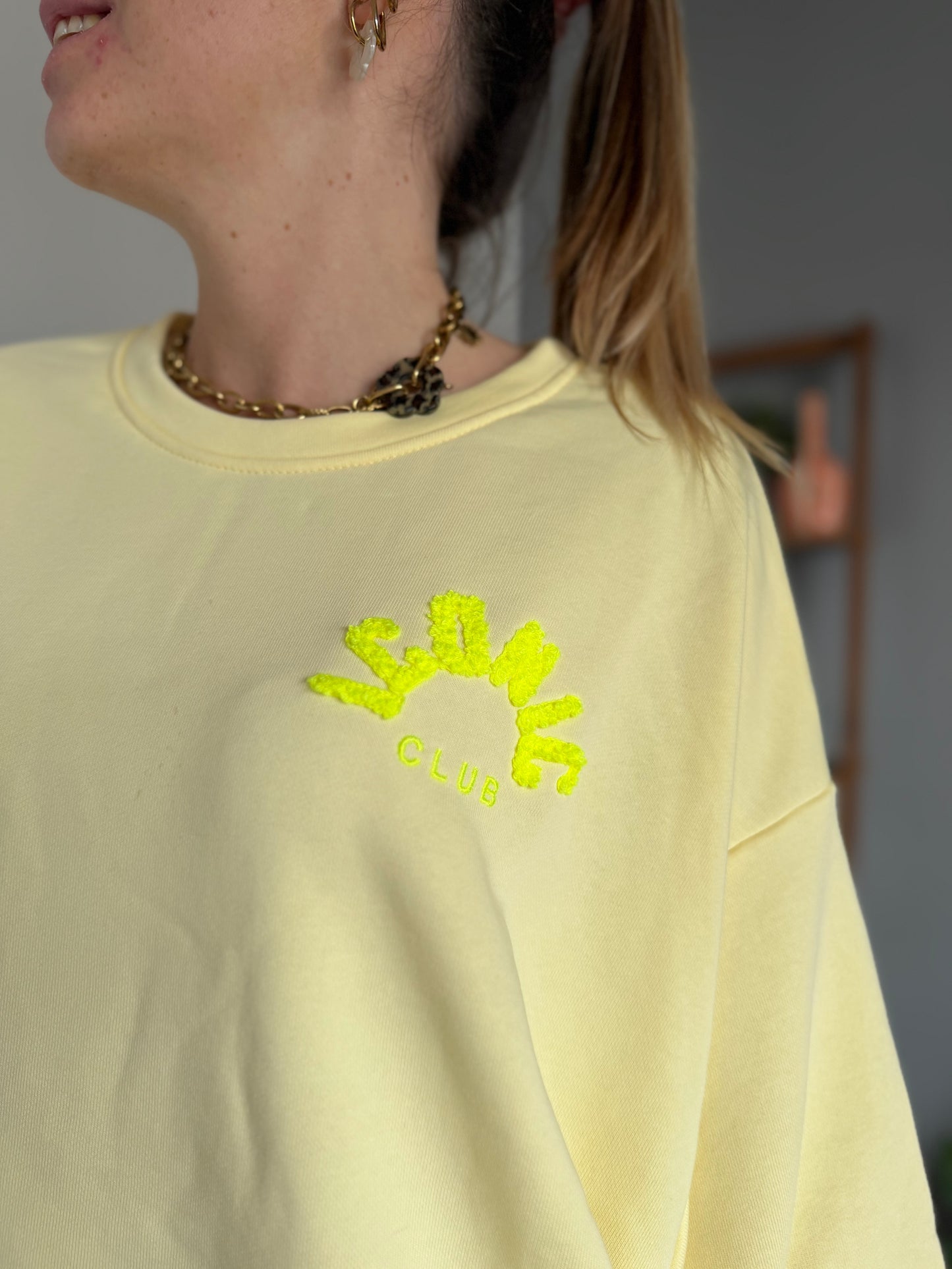 Sweat ICONIC Jaune + Jaune + Multicolore
