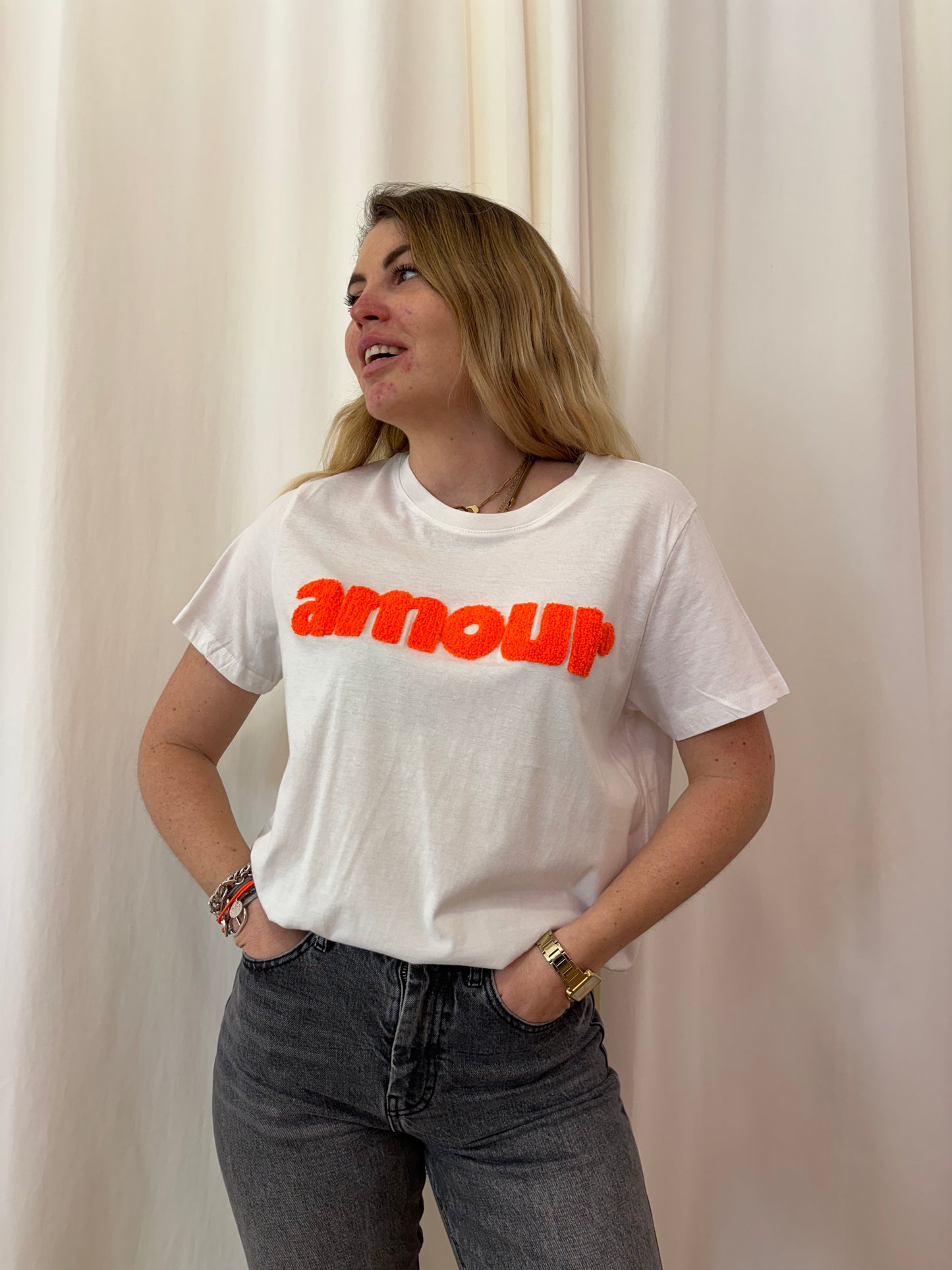 T-shirt AMOUR Orange