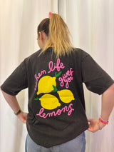 T-shirt LEMONS Noir •