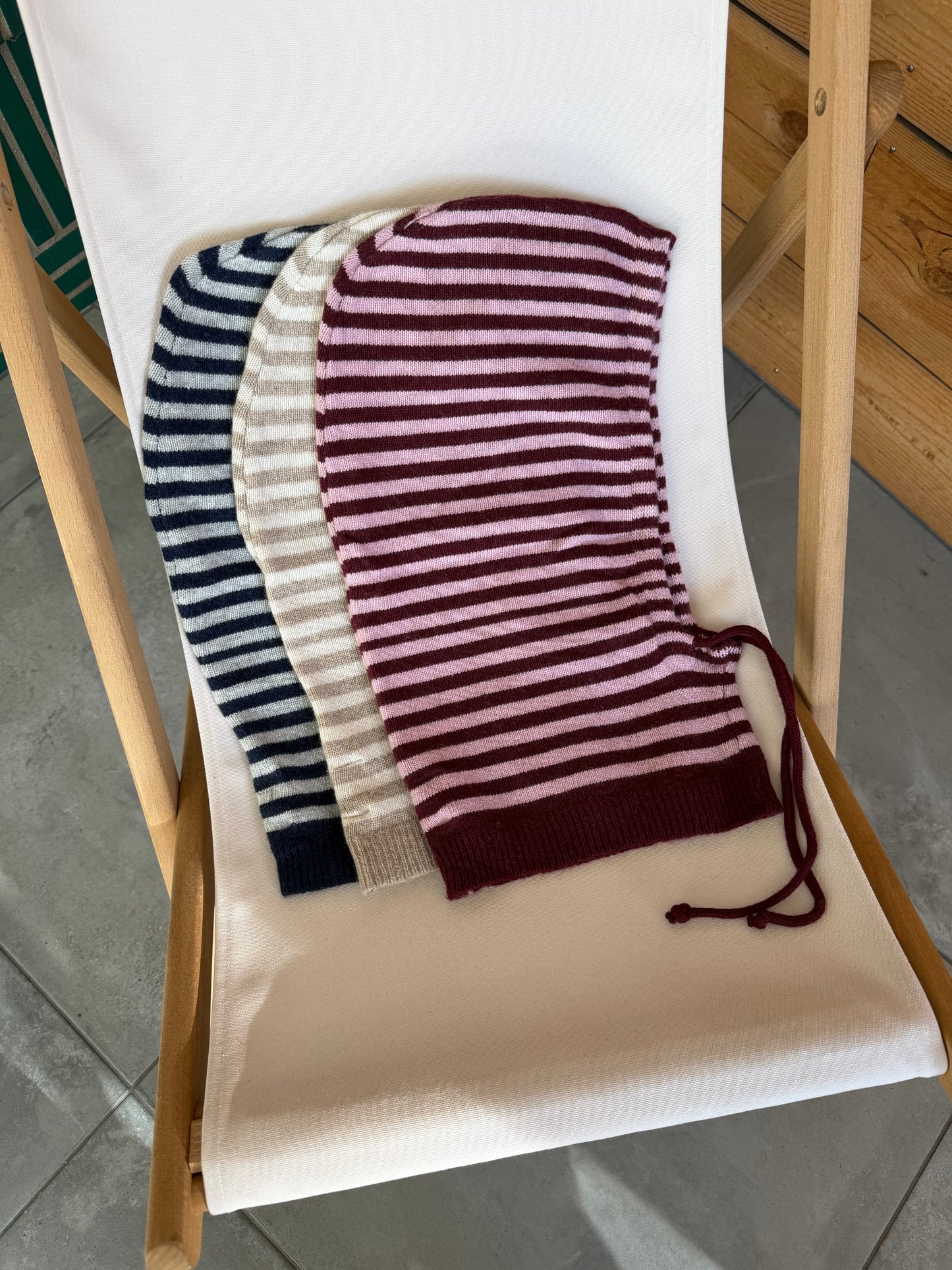 Cagoule rayures - 8 couleurs