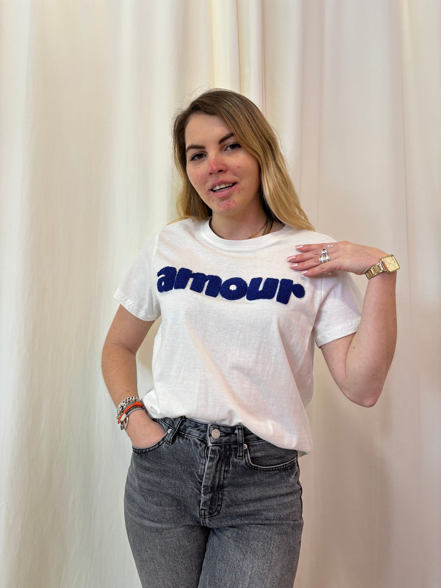 T-shirt AMOUR Bleu roi