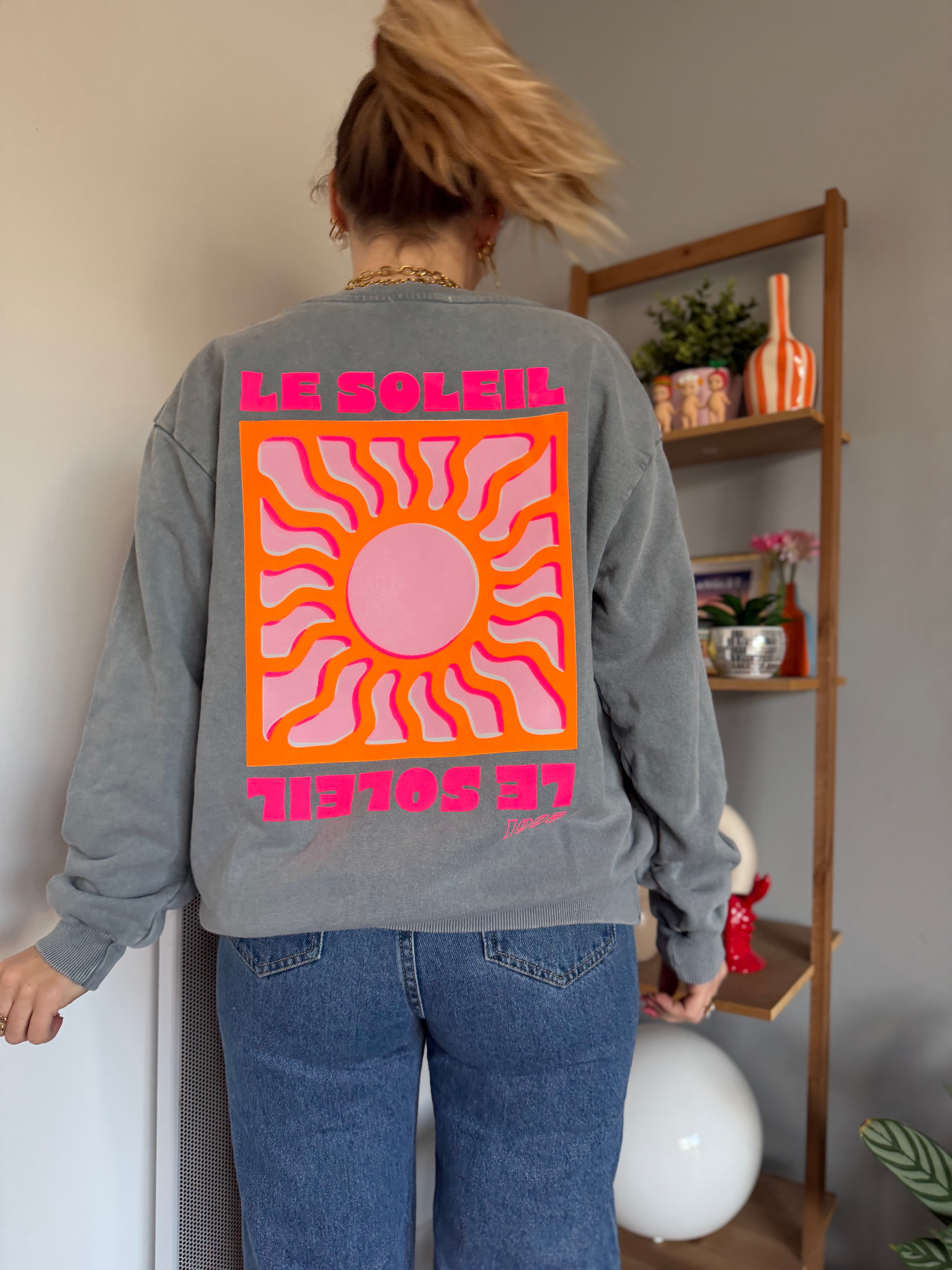 Sweat SOLEIL Gris (NEW FLUO)