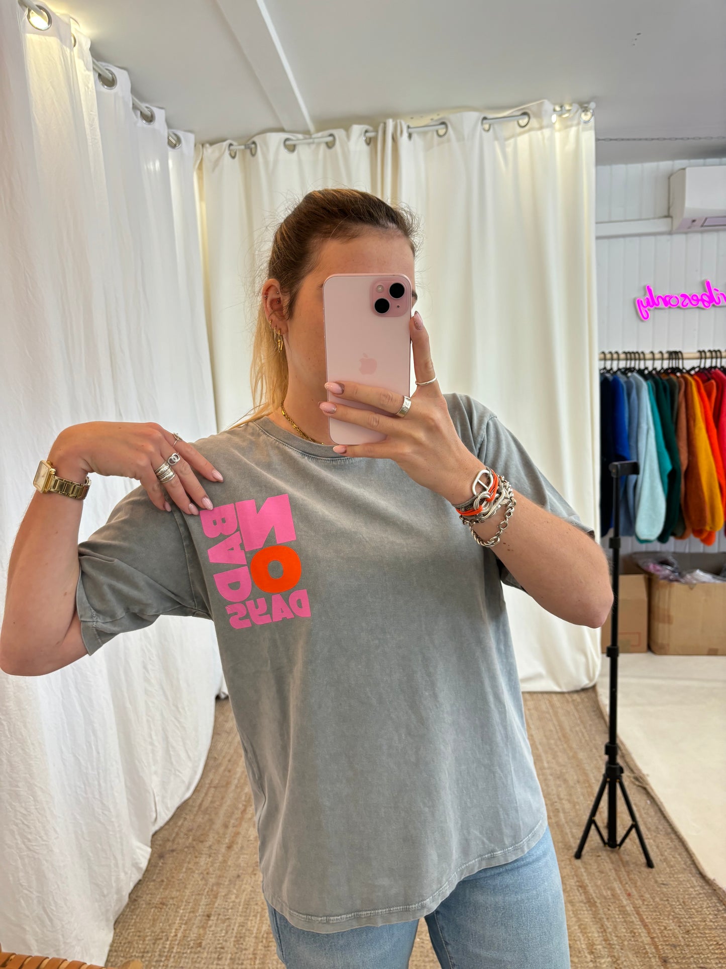 T-shirt NO BAD DAYS Gris