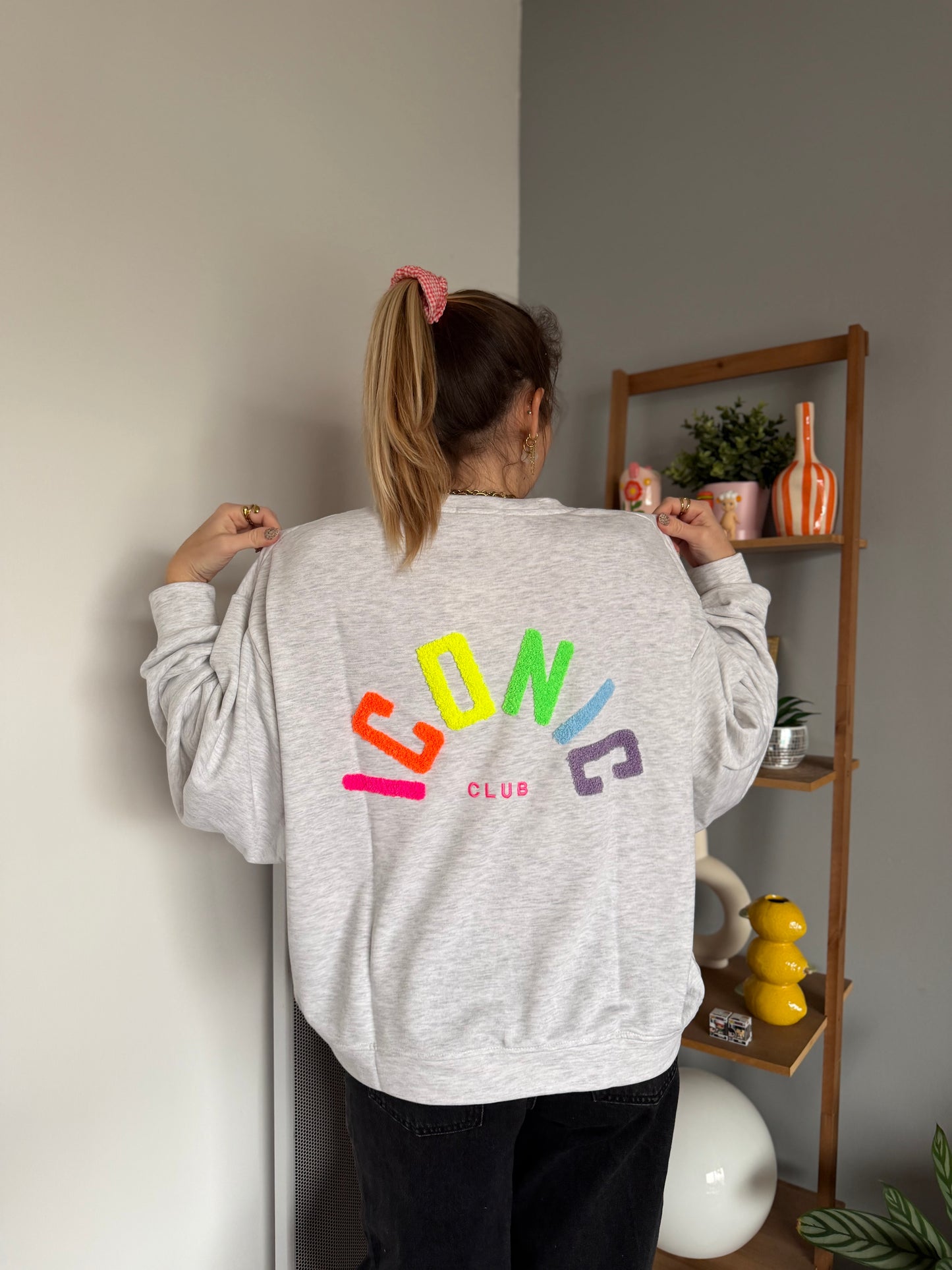 Sweat ICONIC Gris + Jaune + Multicolore