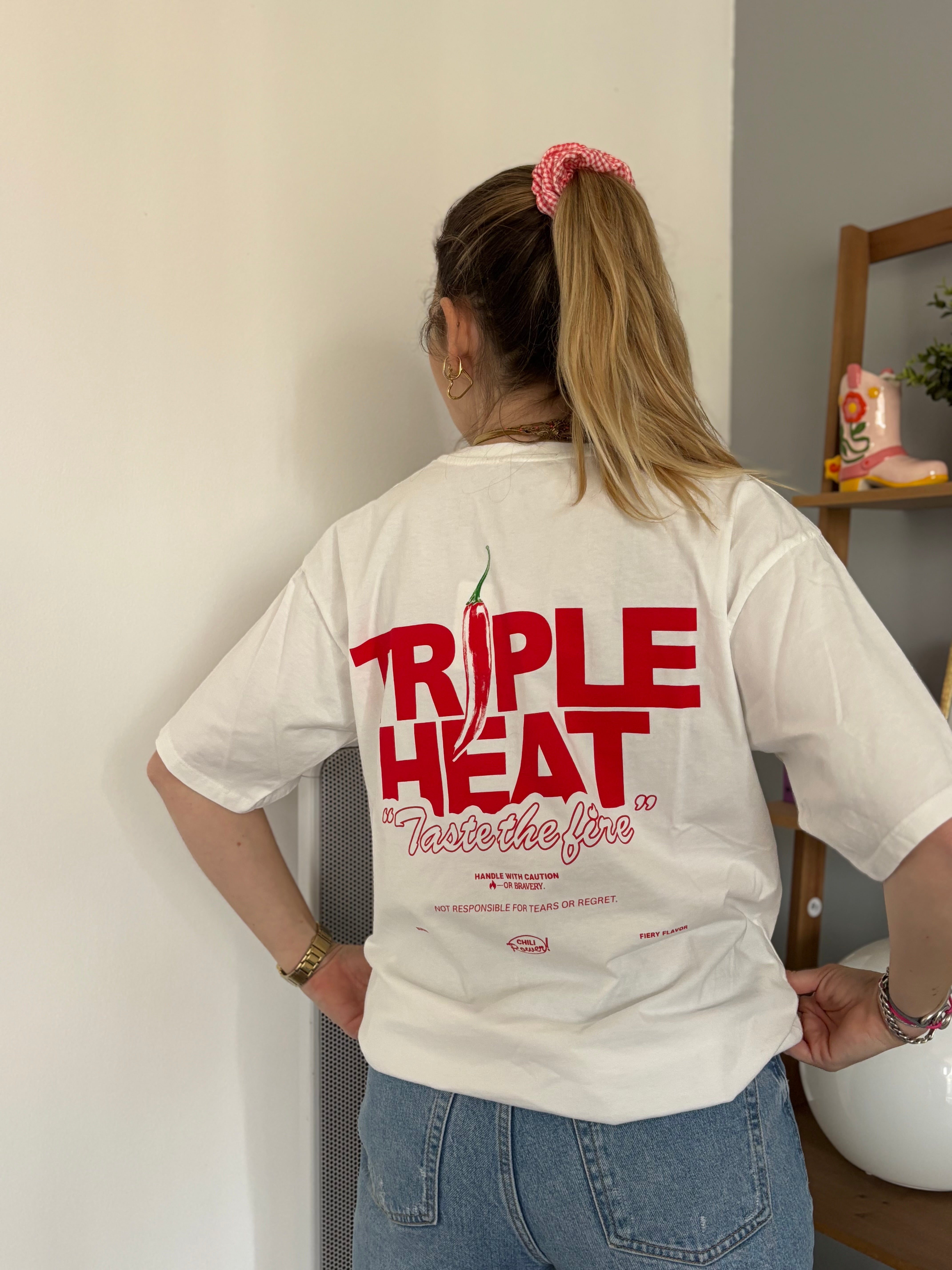 T-shirt TRIPLE HEAT Blanc •