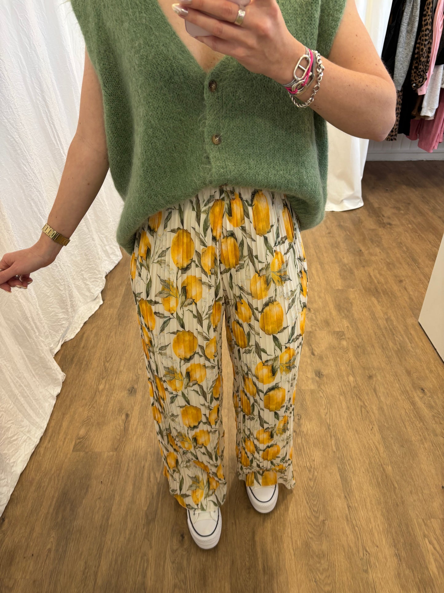 5 - Pantalon plissé BILI Citrons