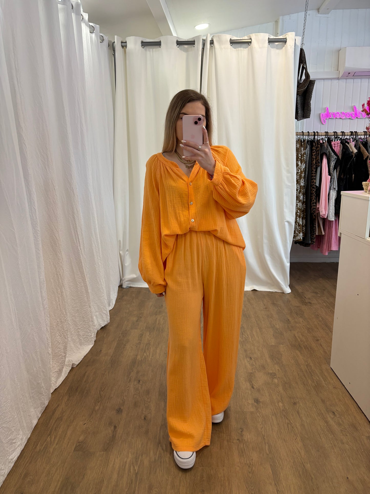 Pantalon LYA Orange agrume