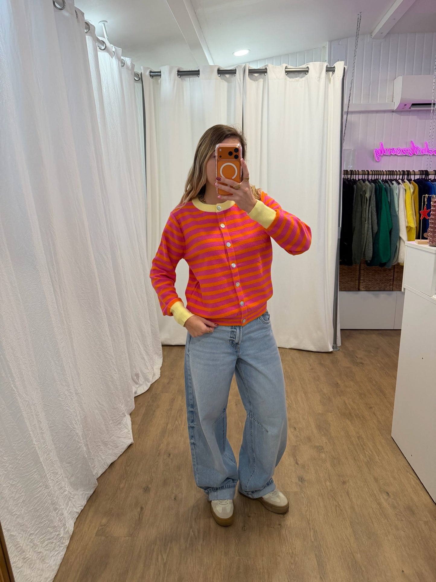 Gilet GIGI Rose/Orange/Jaune