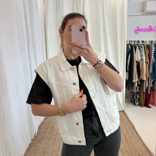 Veste sans manches BOO Blanche